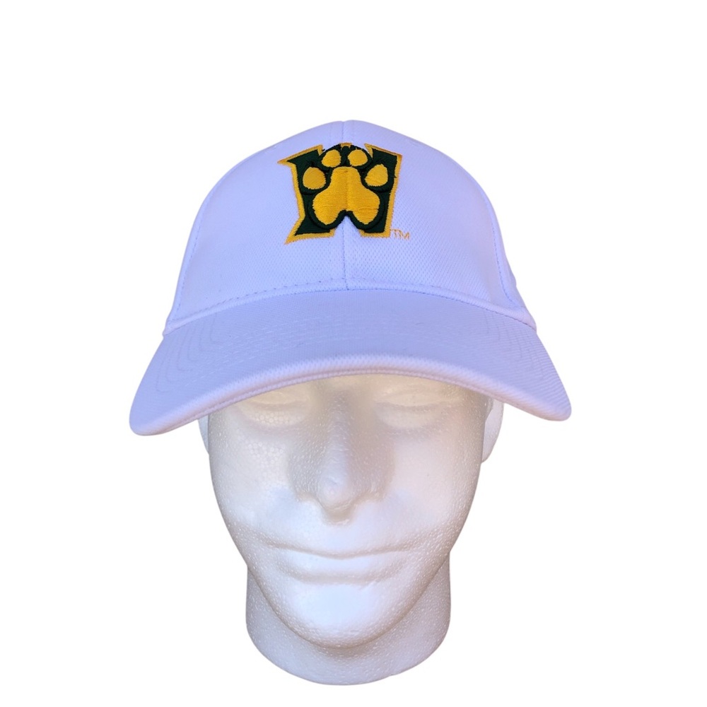Wright State Raiders Under Armour White Fitted Baseball Hat / Csp
